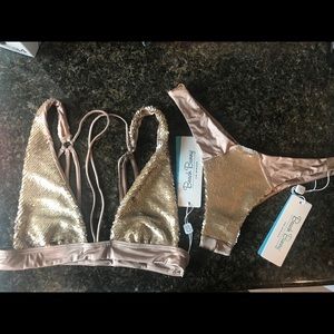 Beach Bunny Sequin Bikini Set
